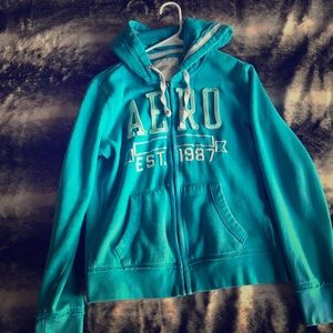 Aeropostale blue zip up jacket.